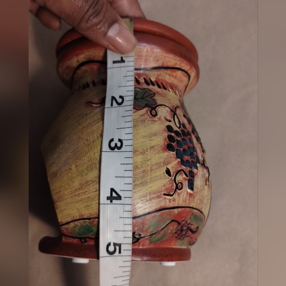Lang Melting Pot/Wax Warmer  Ceramic Grapevine/House Design - Picture 8 of 10